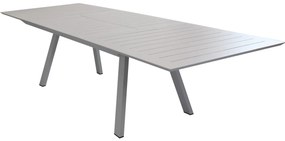 SPLENDOR - set tavolo in alluminio cm 200/300 x 110 x 75 h con 8 poltrone Splendor