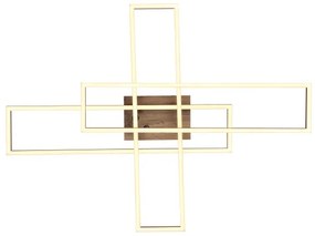 Globo 67208-40 - Plafoniera LED DAKARI LED/40W/230V 3000K 60x80 cm nero