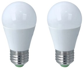 2 PZ Lampada A Led E27 G45 8W Bianco Caldo 3000K 720 Lumen