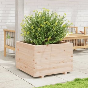 Fioriera Da Giardino 70x70x49,5 Cm İn Legno Massello Di Pino /