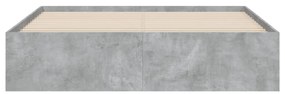 Giroletto Cassetti Grigio Cemento 140x190 cm Legno Multistrato