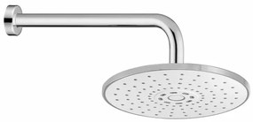 Set Doccia cromo con braccio tondo 40 cm + soffione tondo 22 cm ABS