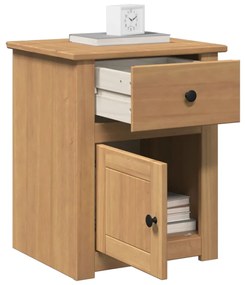 Comodino Panama 46x40x57 Cm İn Legno Massello Di Pino /