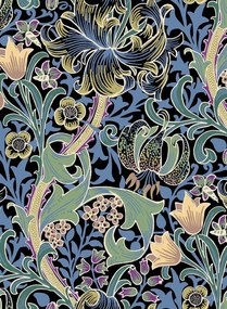 House of Hackney Tapete Golden Lily - Noir
