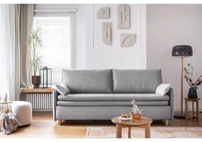 Divano letto grigio chiaro 207 cm Simon - Miuform