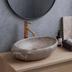 Lavabo da appoggio Rea Roxy B Stone NATURE