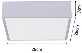Immax NEO 07238L - Plafoniera LED dimmerabile CANTO 22W/230V bianco Tuya +RC