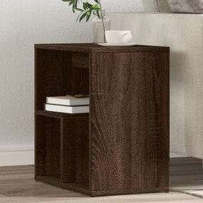 Tavolino Da Salotto Rovere Marrone 50x30x50cm Legno Multistrato /