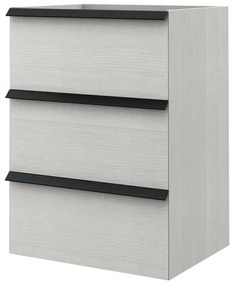 Mobile da bagno sospeso sotto lavabo L 60 x H 83 x P 46 cm bianco, 3 cassetti BADEN HAUS Moon