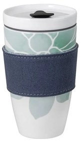 Tazza da viaggio in porcellana verde e bianca Villeroy &amp; Boch , 350 ml Like To Go - like | Villeroy &amp; Boch