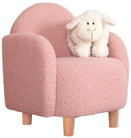 Poltroncina per bambini DORY rosa chiaro