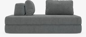 Rift divano letto matrimoniale 2 posti e 3 posti con schienali mobili - materasso alto 24 cm e memory foam in tessuto smacchiabile T31