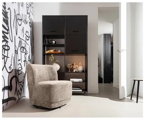 Poltrona in velluto marrone chiaro Atty - WOOOD