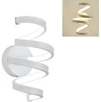 APPLIQUE LAMPADA INTERNO MODERNA PARETE MURO SPIRALE 18W LUCE NATURALE ST-001