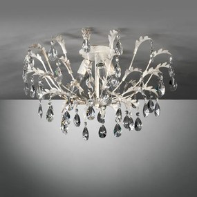 Plafoniera neoclassico Plafoniera neoclassico CESTA 3 x E14 Ø 55 cm bianco IP20, 3XE14