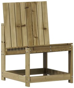 Set salotto da giardino 3 pz in legno impregnato di pino