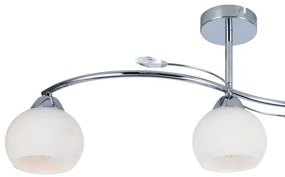 Lampadario a sospensione con supporto rigido CONNOR 3xE27/15W/230V cromo lucido/bianco