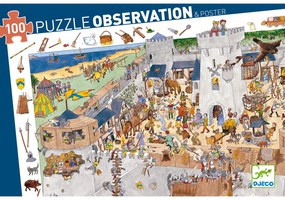 Puzzle - cavalieri - 100 pezzi
