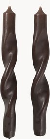 Set di 2 candele a bastoncino fatte a mano Twist
