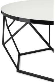 Tavolino DIAMOND 40x70 cm bianco/nero