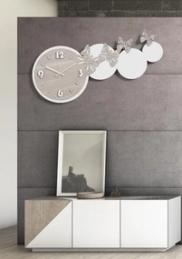 Orologio da parete legno laminato moderno 80x40 RSN - FARFALLE 2