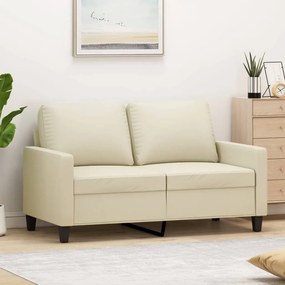 Divano A 2 Posti Crema 120 Cm İn Similpelle /