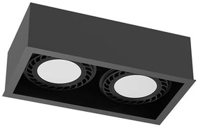 Brosline 1273 - Faretto CAGE 2xGU10/18W/230V nero