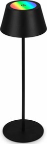 Brilo - Lampada da tavolo ricaricabile LED RGB a sfioramento KIKI LED/2,6W/5V IP44 2600 mAh nera