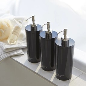 Dispenser per sapone nero in plastica 500 ml Round – YAMAZAKI