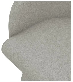 Sedia da pranzo grigio chiaro in imbottito Kanoa – Makamii