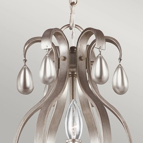 Lampadario Classico Dewitt Acciaio Argento Sunrise 9 Luci E14