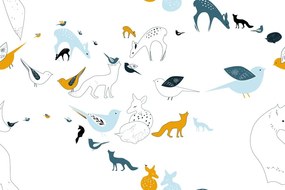 Carta da parati – Animali del bosco