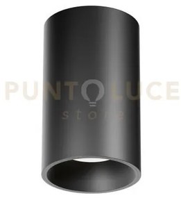 Gfa1503- faretto-plafoniera nero d.9,5cm a led 3000k 2187lm 25w