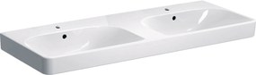 Geberit Smyle Square lavabo 120x48 cm rettangolare a parete-da mobile-da incasso-doppio bianco 500.223.01.1