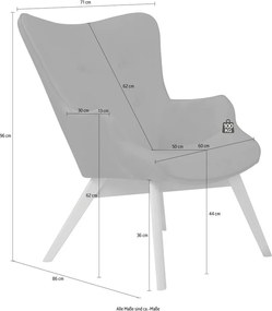 Poltrona rossa con rivestimento in velluto Niko – Ropez