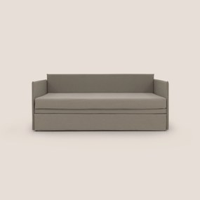 Brenta Divano duplex con doppio letto in tessuto simil cotone impermeabile T13 tortora