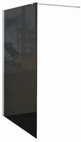 Walk-in wens L 78 x H 200 cm, vetro 6 mm fumé bianco