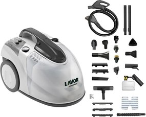 Pulitore a Vapore Professionale gv egon vac 4.1 Plus con Aspirante Elimina Germi e Batteri con la Forza del Vapore a 152°C ,per Pavimento duro - Lavor