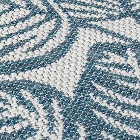 Tappeto da interno e esterno verde e blu 80x230 cm Bella Leaf – Flair Rugs