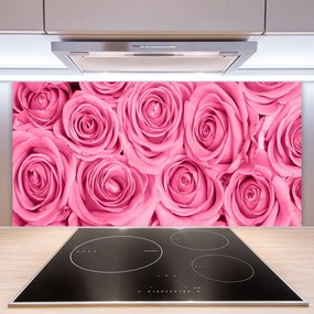 Pannello paraschizzi cucina Rose, fiori, piante 100x50 cm