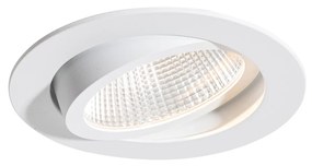 Faretto da incasso bianco 9,5 cm con LED 1015 lm dimmerabile IP23 - Gaius