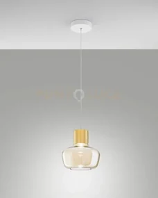 Kino sospensione cognac a led 3000k - 12w - 1300 lm dimmerabile