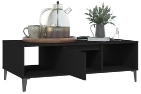 Tavolino da salotto nero 103,5x60x35 cm in truciolato