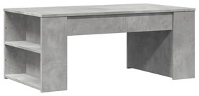 Tavolino salotto grigio cemento 102x55x42 cm legno multistrato