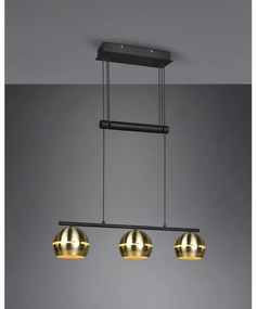 Trio - Lampadario a sospensione con filo FLETCHER 3xE14/40W/230V ottone