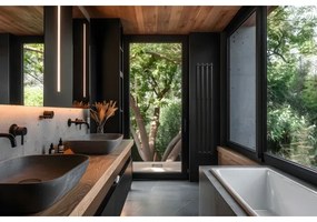 P.M.H. R2B - ROSENDAL Scala da bagno Scalda asciugamani 350W 150 cm Nero