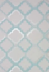 Tapete Quatrefoil von Osborne & Little - Duck Egg