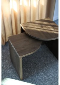 Set di tavolini da salotto in marrone scuro in pino massiccio 2 pz Combine – Karup Design