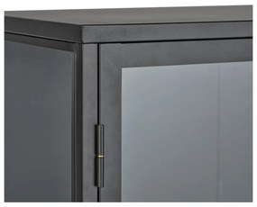 Vetrina nera in metallo 88x132 cm Carmel - Unique Furniture