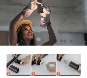 Faretto per sistema binario monofase 1xGU10/10W/230V bianco